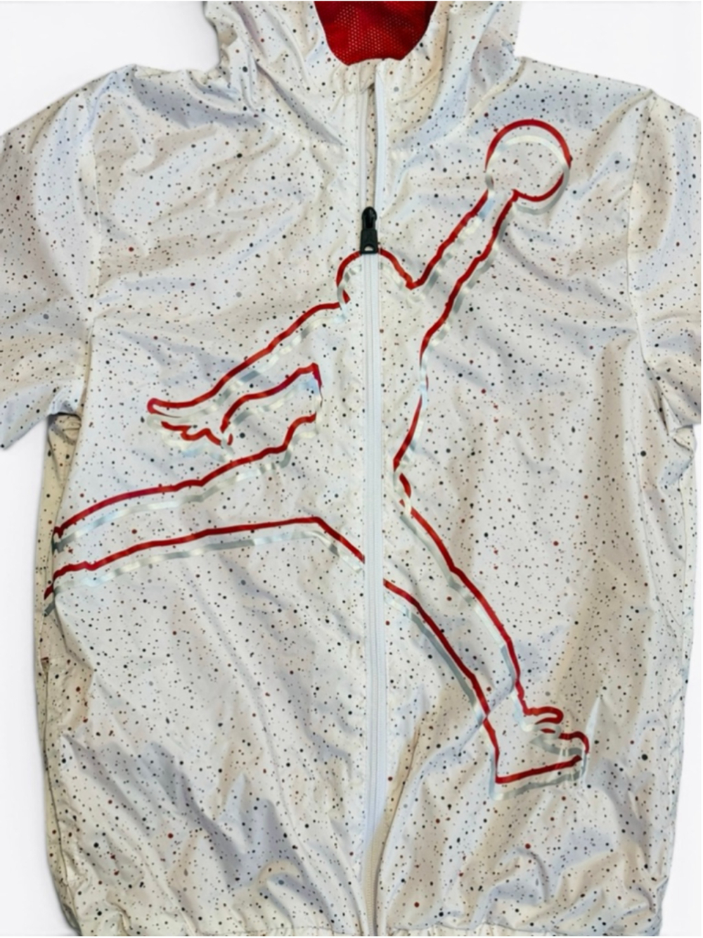 Nike Air Jordan Youth Windbreaker Jumpman Jacket Boy's Sz M Full Zip Hooded - Picture 5 of 9